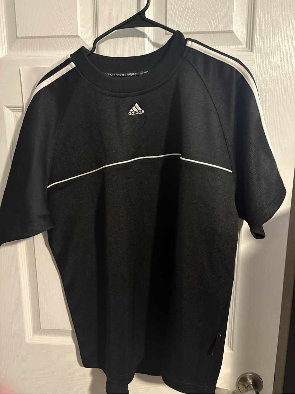Men’s vintage Adidas Fabian Barthez short sleeve goalkeeper jersey. Size M